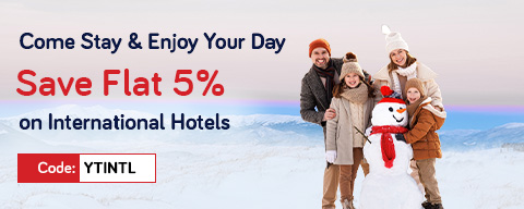 5% Off on International Hotels Booking