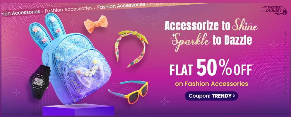 Flat 50% Off on Select Fashion Accessories
