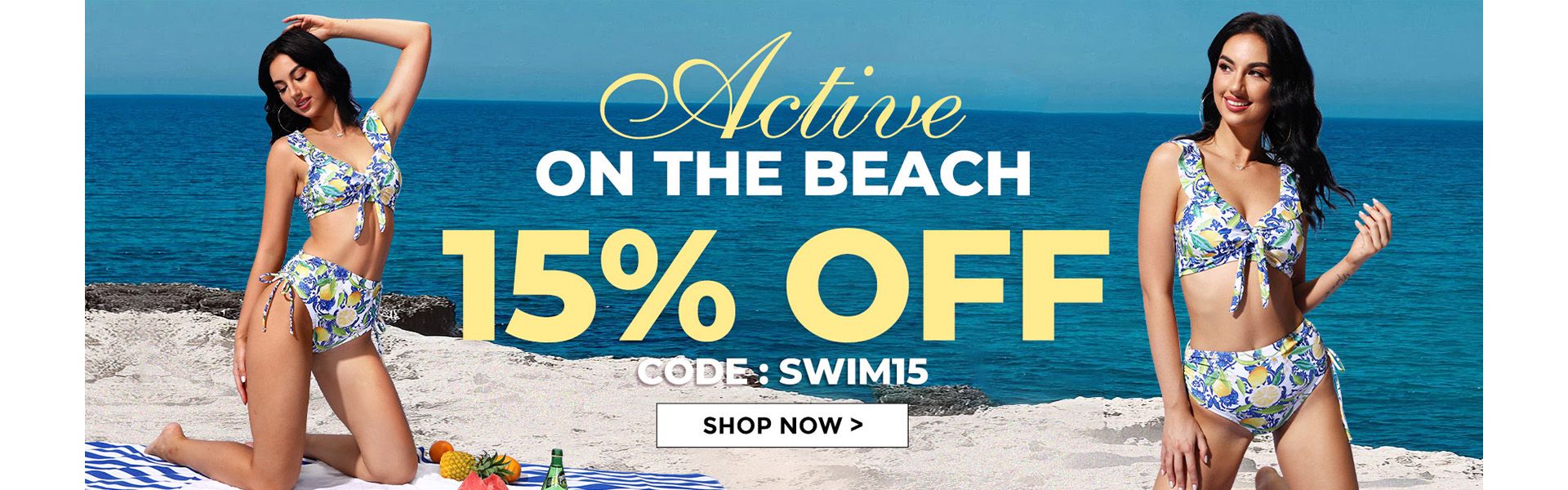 Avail 15% off on Bestselling Swimwear