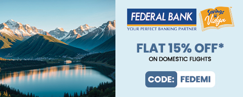 Get 15% off on Domestic Flight Booking