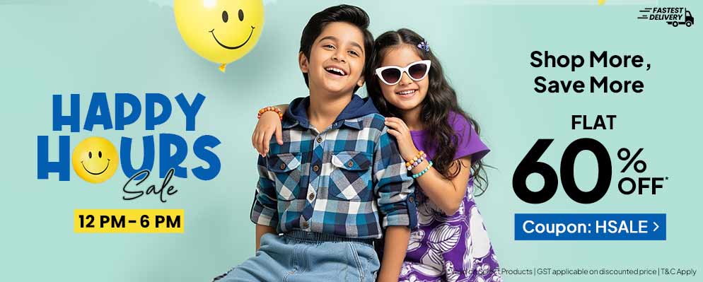 Happy Hour Sale – Avail Flat 60% Off on Select Products