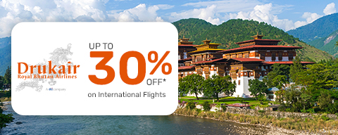 Druk Air Sale – Up To 30% Off on International Flight Booking