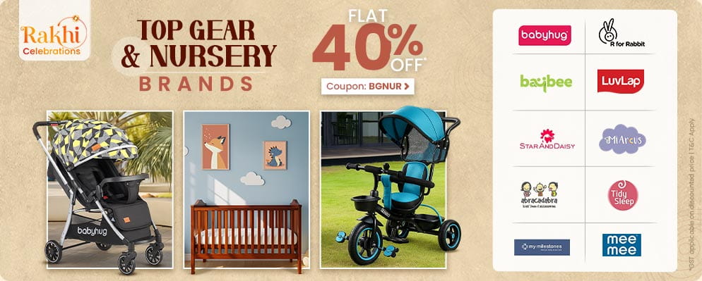 40% OFF on Select Gear and Nursery Products